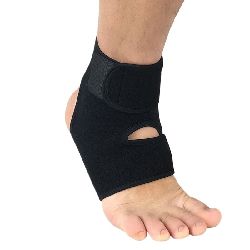 Sport Enkel Ondersteuning Elastische Hoge Beschermen Mouw Ok Stof Veiligheid Running Basketbal Composiet Sbr Duiken Apparatuur Brace Ondersteuning: Black right foot