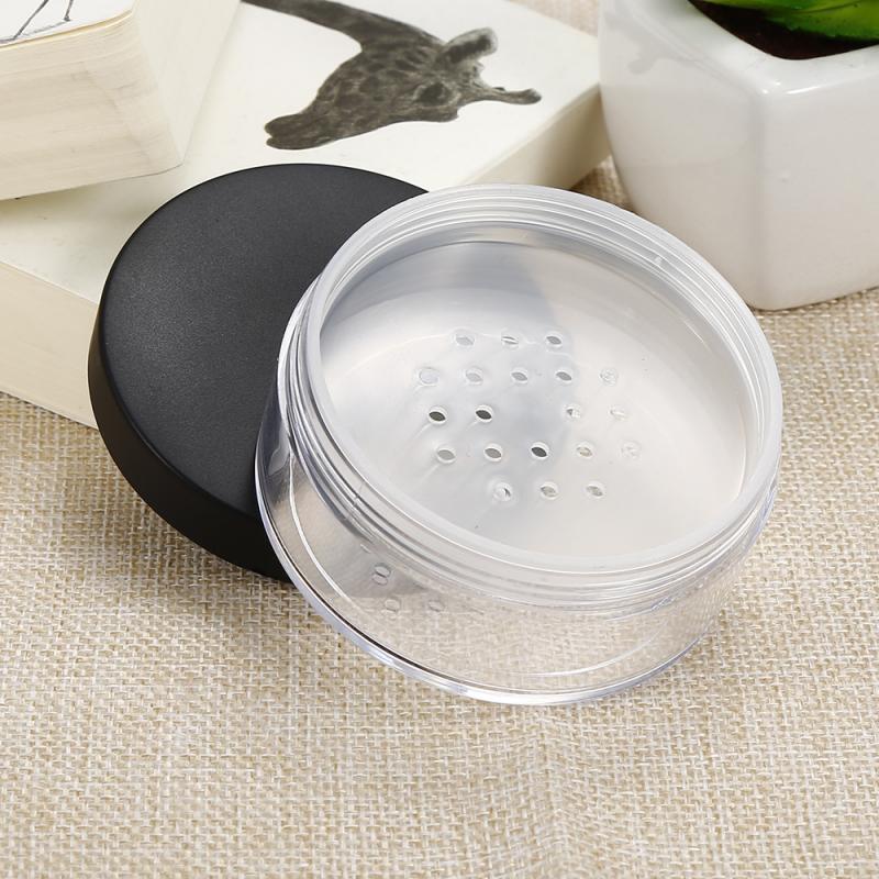 Pot de poudre cosmétique vide avec capuchon, pot de poudre Portable 50g, boîte compacte pour poudre de maquillage,
