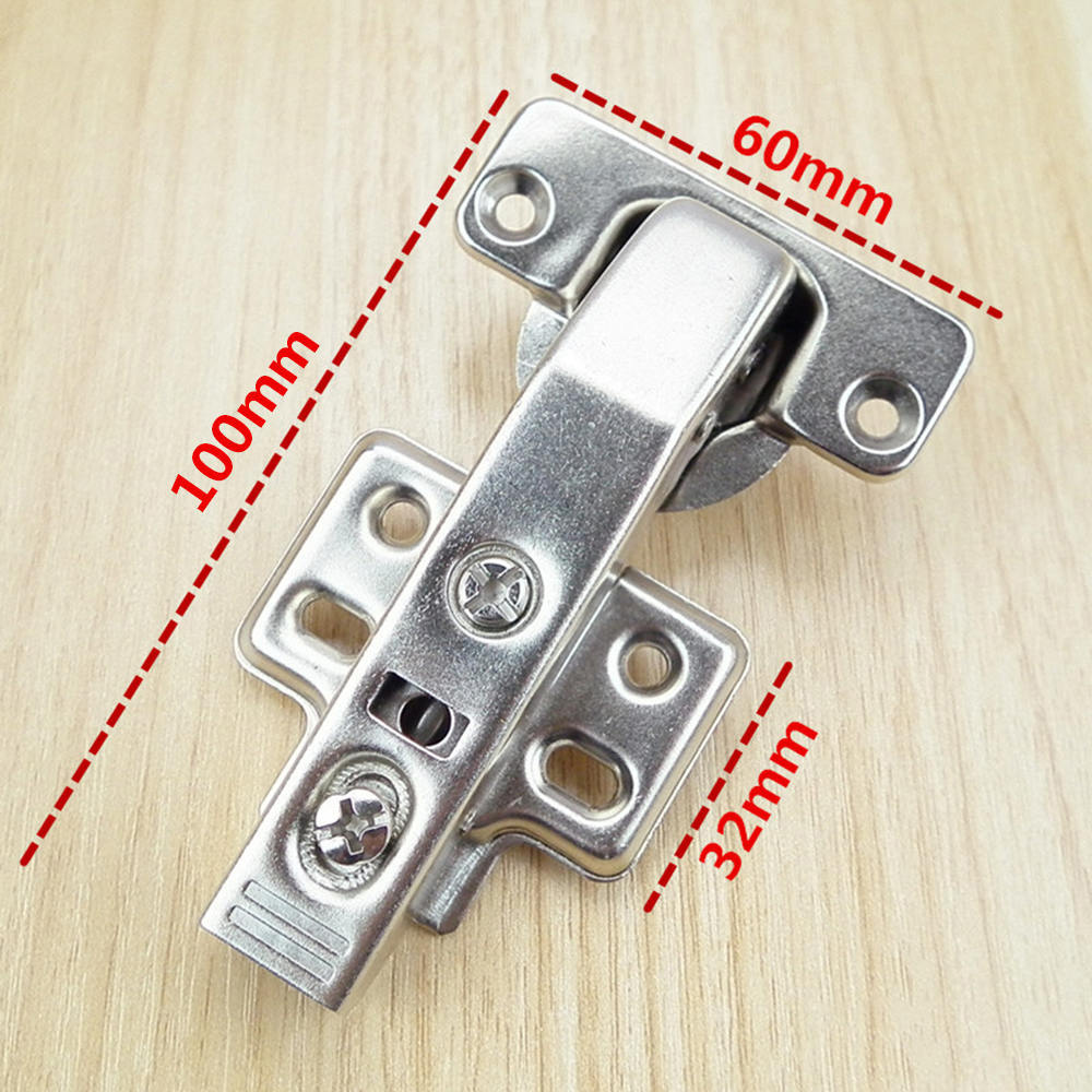 4pcs Silver Special 90 Degree Hinge Short Arm Hinge For Cabinets Furniture Wardrobes Furniture Hinges