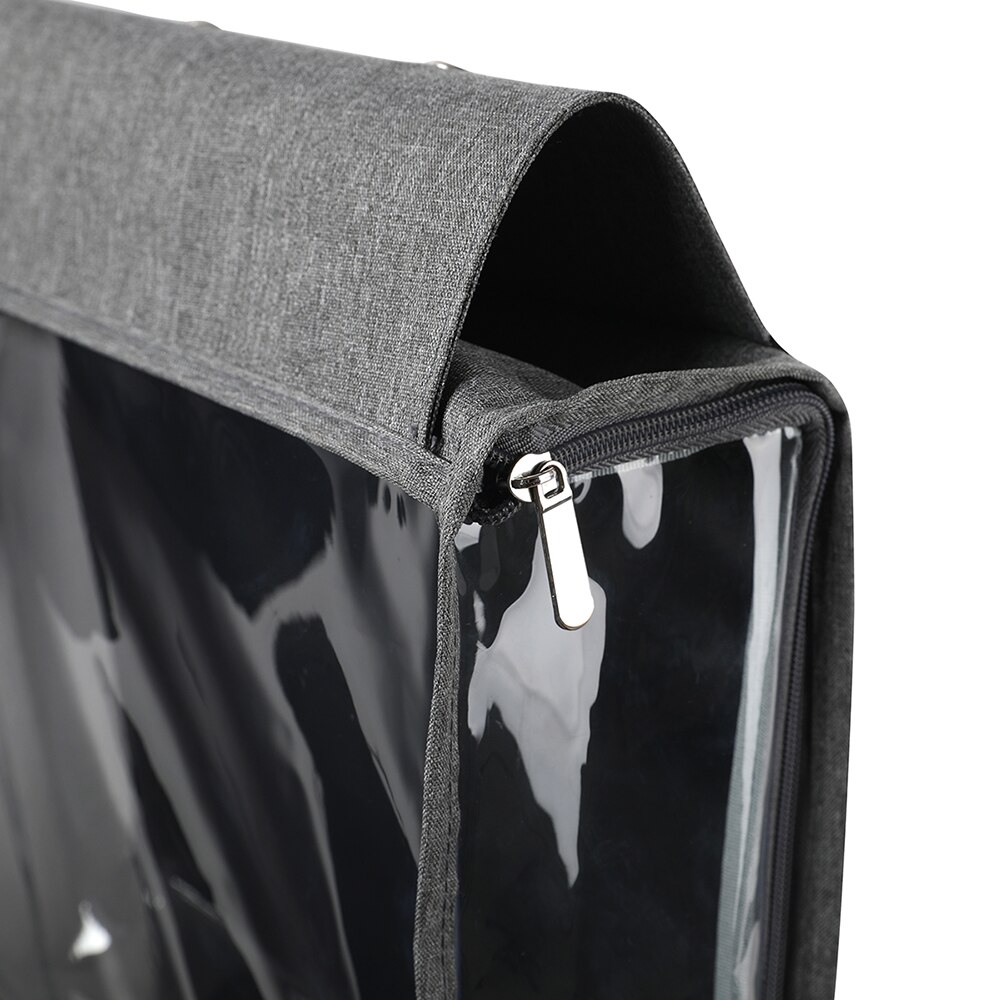 Foldable Hanging Clothes Storage Wool Knitting Bag 5-Shelf Clear Yarn Wall Display Bulk Organizer Collapsible Display Holder