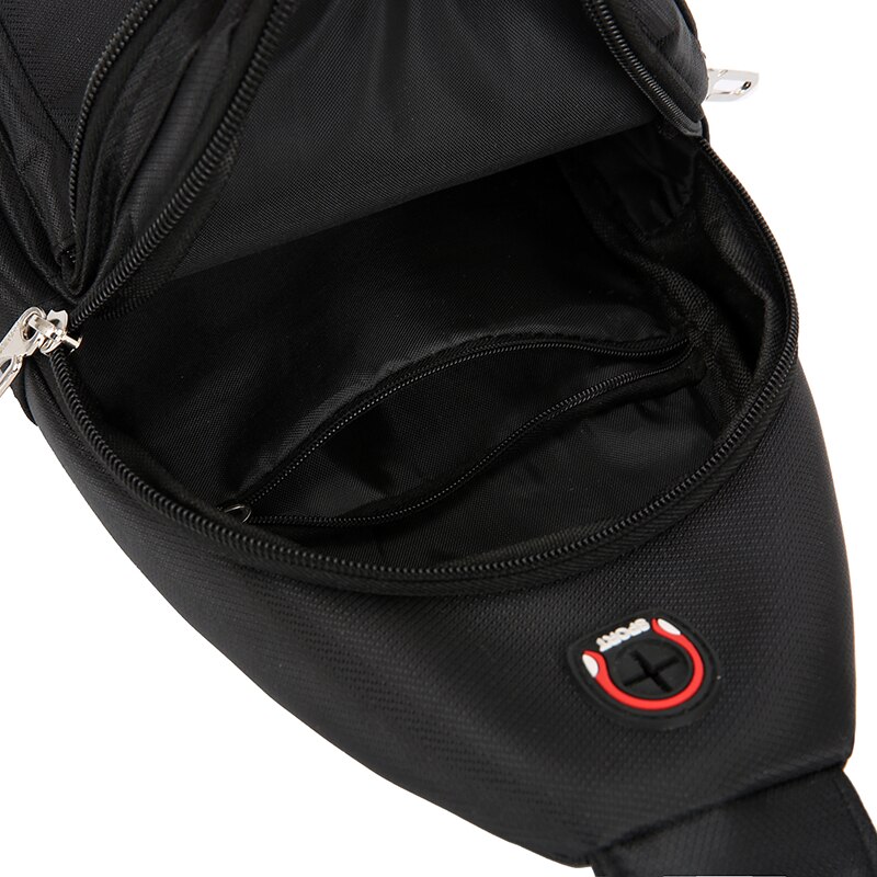 Mænd slynge bryst packs skuldertaske lærred sport crossbody håndtasker til mænd bryst tasker bælte bryst pakker