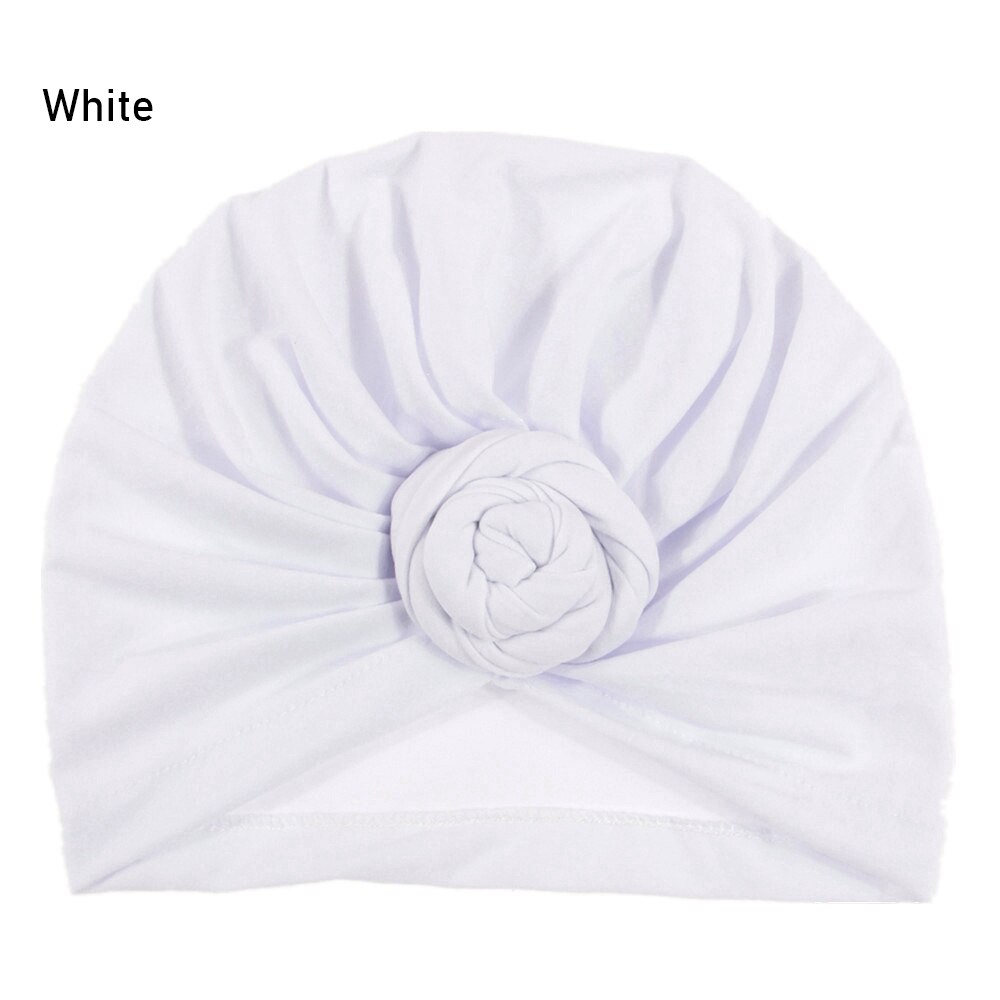 Afrikanische Muster Headwrap Pre-Gebunden Motorhaube Turban Kappen für Frauen Chemo Hut Baumwolle Kopftuch Weibliche 10 Farben trend: WHITE