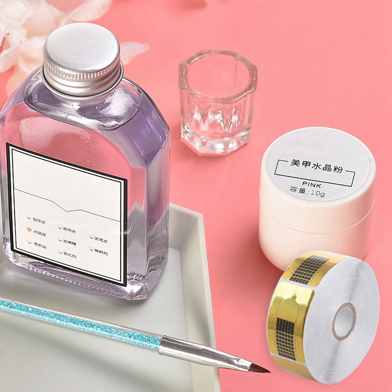 Distributeur de pompe en plastique pour vernis de maquillage, 150Ml, pour Nail Art, avec 500 pièces, outil d&#39;extension de pointe pour Gel UV acrylique