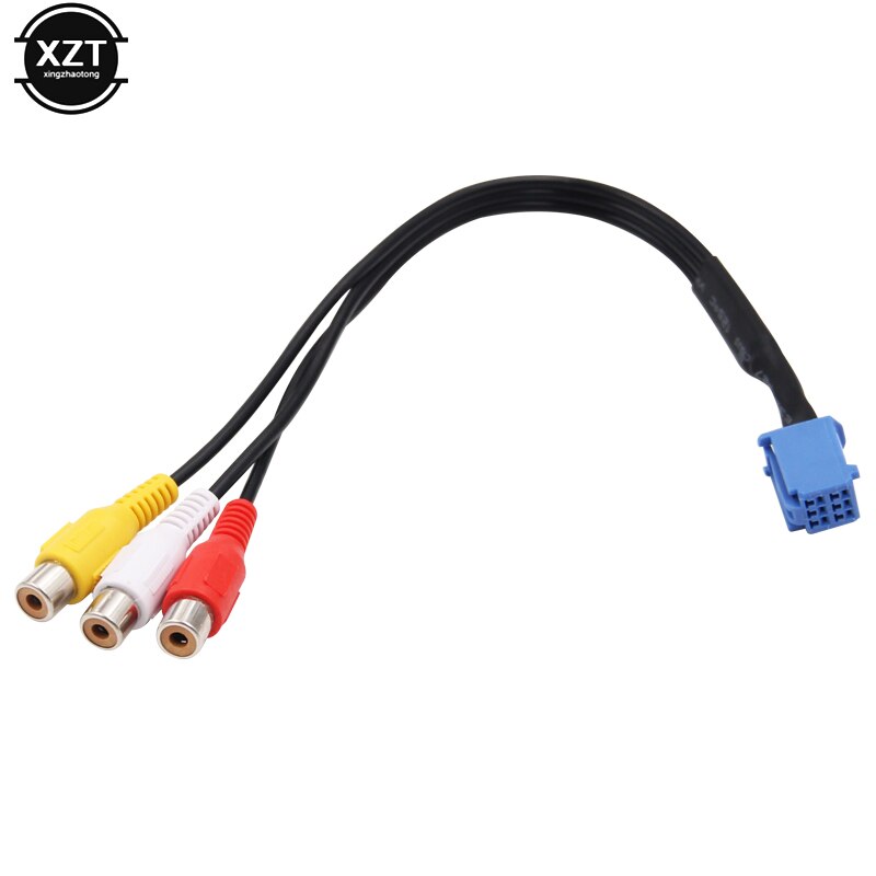 1 stk til bil rca adapter vtr kabel til toyota 6 pin blå av port stik til nszt -w62g nsct -d62d(n161)