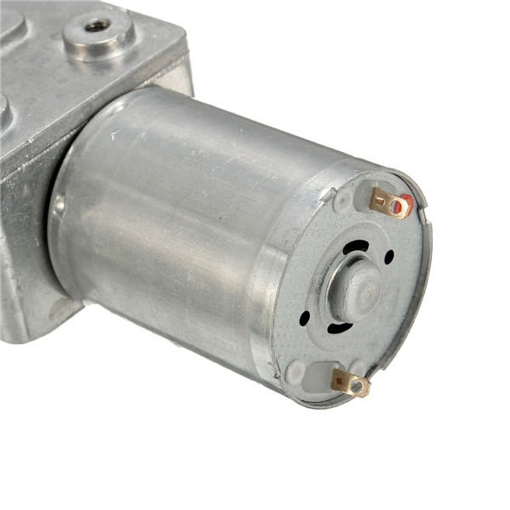 Hapivida DC 24V Schneckengetriebemotor – 100 U/min, Selbsthemmend, Reversibel, Hohes Drehmoment Für Fenster- Und Toröffner
