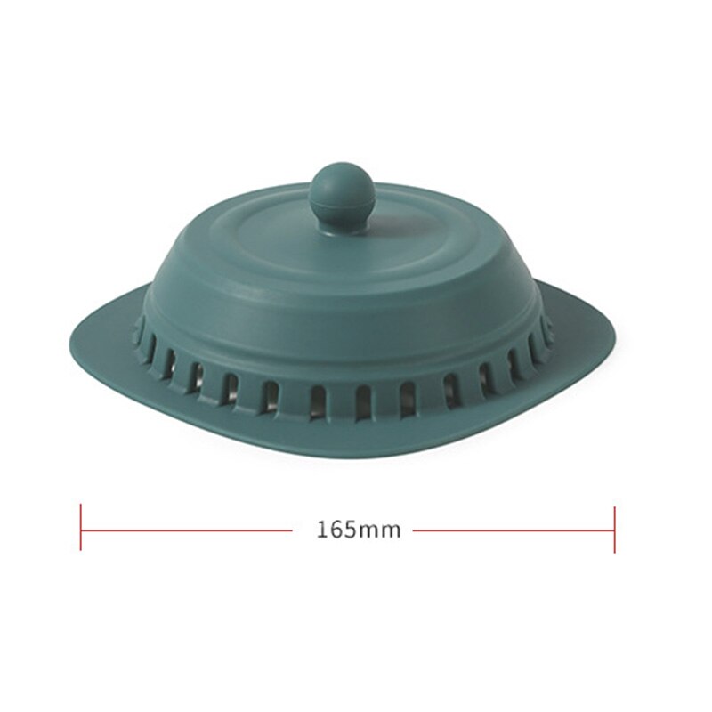 5,8 inch Douche Afvoer Cover Siliconen Vloer Afvoer Anti-Geur Mat Ontgeurende Cover voor Tub, Wastafel, Badkamer en Keuken, Wit Doorschijnend