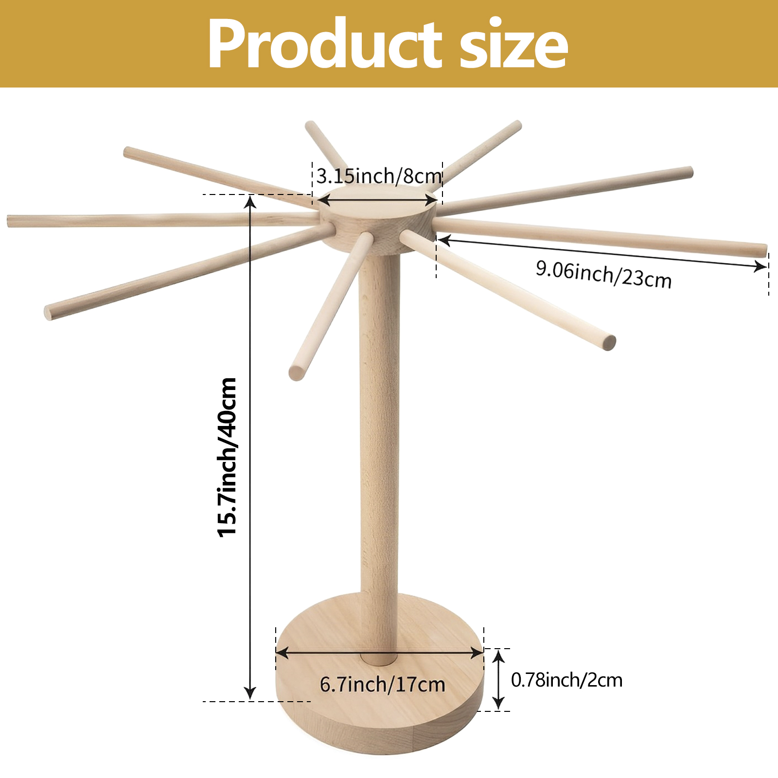 Pasta Drying Rack Wooden Noodle Drying Rack Pasta Stand Dryer Noodle Hanger Kitchen Fresh Pasta Noodle Spaghetti Dryer Hanger: black