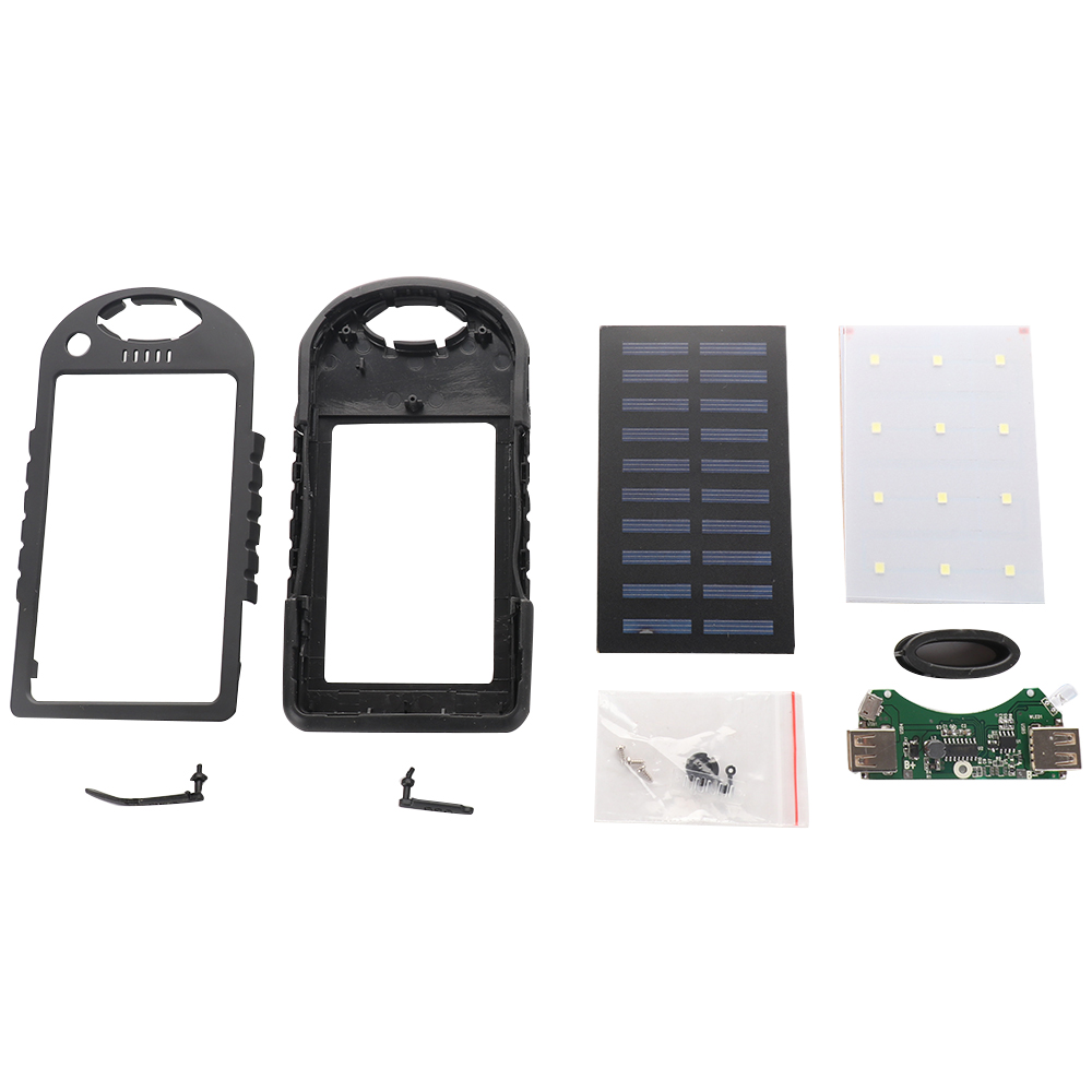 Tragbare 20000mAh Dual USB Solar Mobile Power Bank Fall DIY Kit Unterstützung 606090/ 909060/ 7565121 Polymer DIY Kit