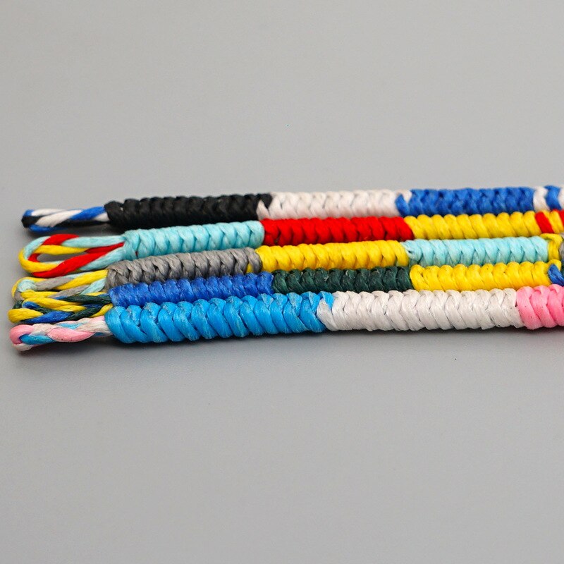 Gevlochten Armband Handgemaakte Geweven Wax Voor Mannen En Vrouwen Draad Wrap Macrame Waterdichte Armband Eenvoudige Touw Knoop Armband