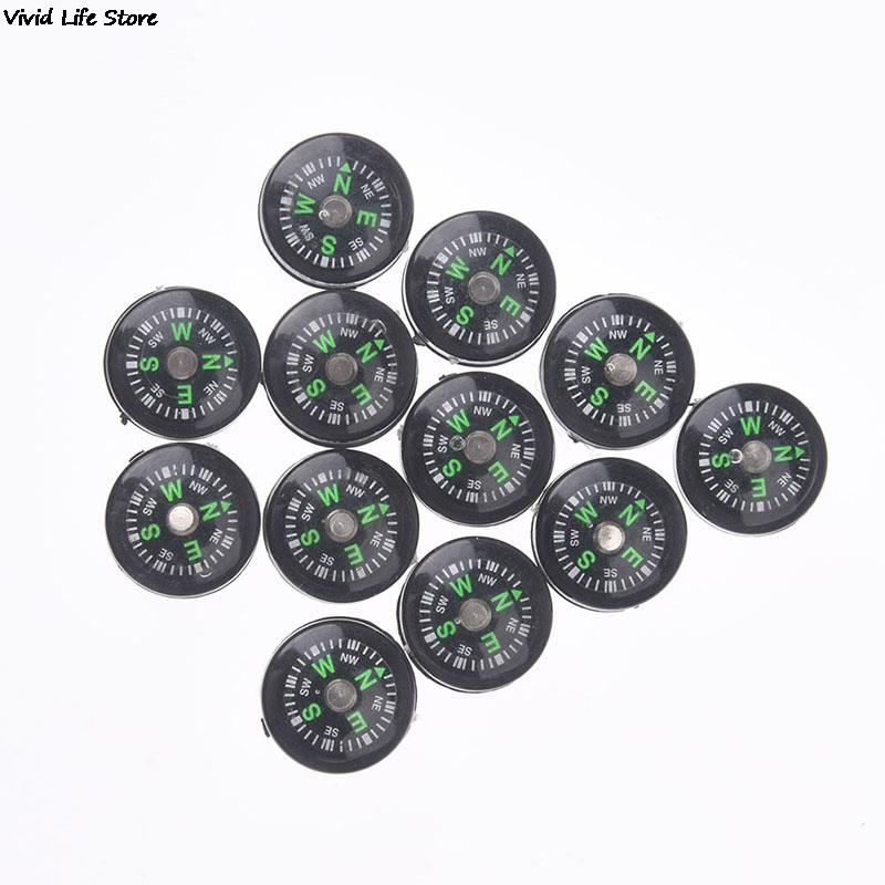 Simonedy Mini Survival Compass Button Compass Pocket Oil Filled Plastic Compass Liquid Filled Mini Compass Hiking Camping Outdoor Activities Accessor