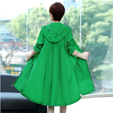 Kvinders sommer solbeskyttelsestøj koreansk hættetrøje åndbar solcreme damejakke uv tynd frakke dametøj 3xl: Xl / Brun