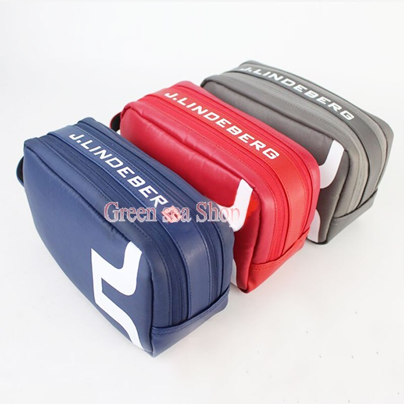 JL-Bolso de Golf de , marcador de bola de Golf, 3 colores, cartera pequeña para deportes al aire libre, dos bolsillos con cremallera, novedad
