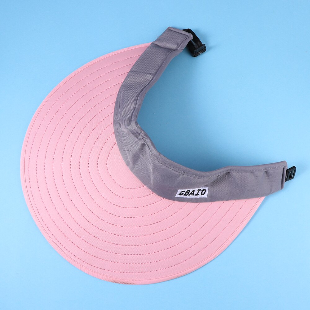 Sports Tennis Cap Summer Outdoor Cap Folding Hat All-matching Cap for Men (White Hat and Black)