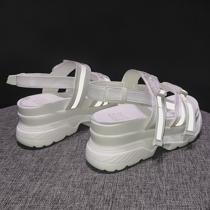 Vogue Vrouwen Sandalen Mooie Vrouwen Platform Wedge Sandalen Hoge Hakken Vrouwen Schoenen Zomer Toevallige Sandalen Voor Vrouwen Mode Flats 38