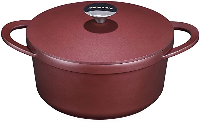 Mellerware-high pot cast aluminum Cuking! 24cm | Full Induction | Non-stick resistant pan | Suitable for all types of kitchens: Induction, oven | Free PFOA and PTFE | Red: Red / 20cm