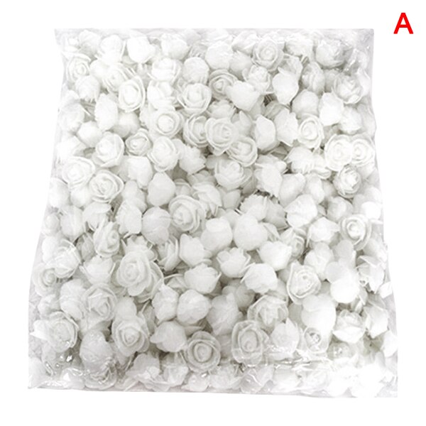 500 pièces/paquet fait à la main Rose fleur Simulation mousse PE décoratif fleur tête guirlande accessoires NOV99: B