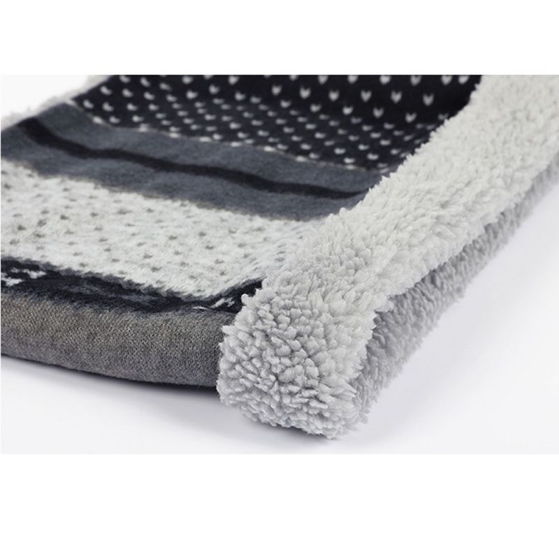 Winter warme gebreide ring sjaals print dikke binnenkant super elastische gebreide sjaals bandana nekwarmers sjaal mannen vrouwen