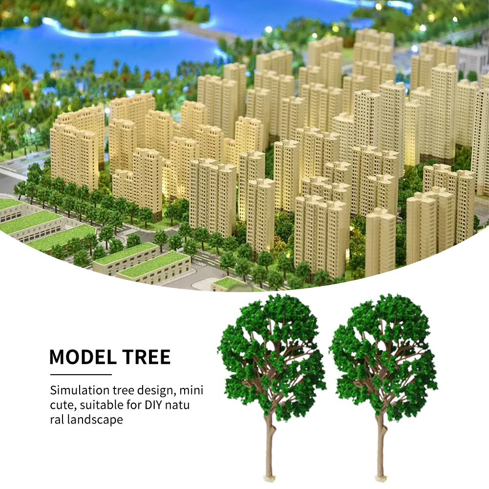 20pcs Artificial Plant Scenery Building Landscape Sand Table Layout Simulation Model Tree Multiple Usage DIY Landscape Good