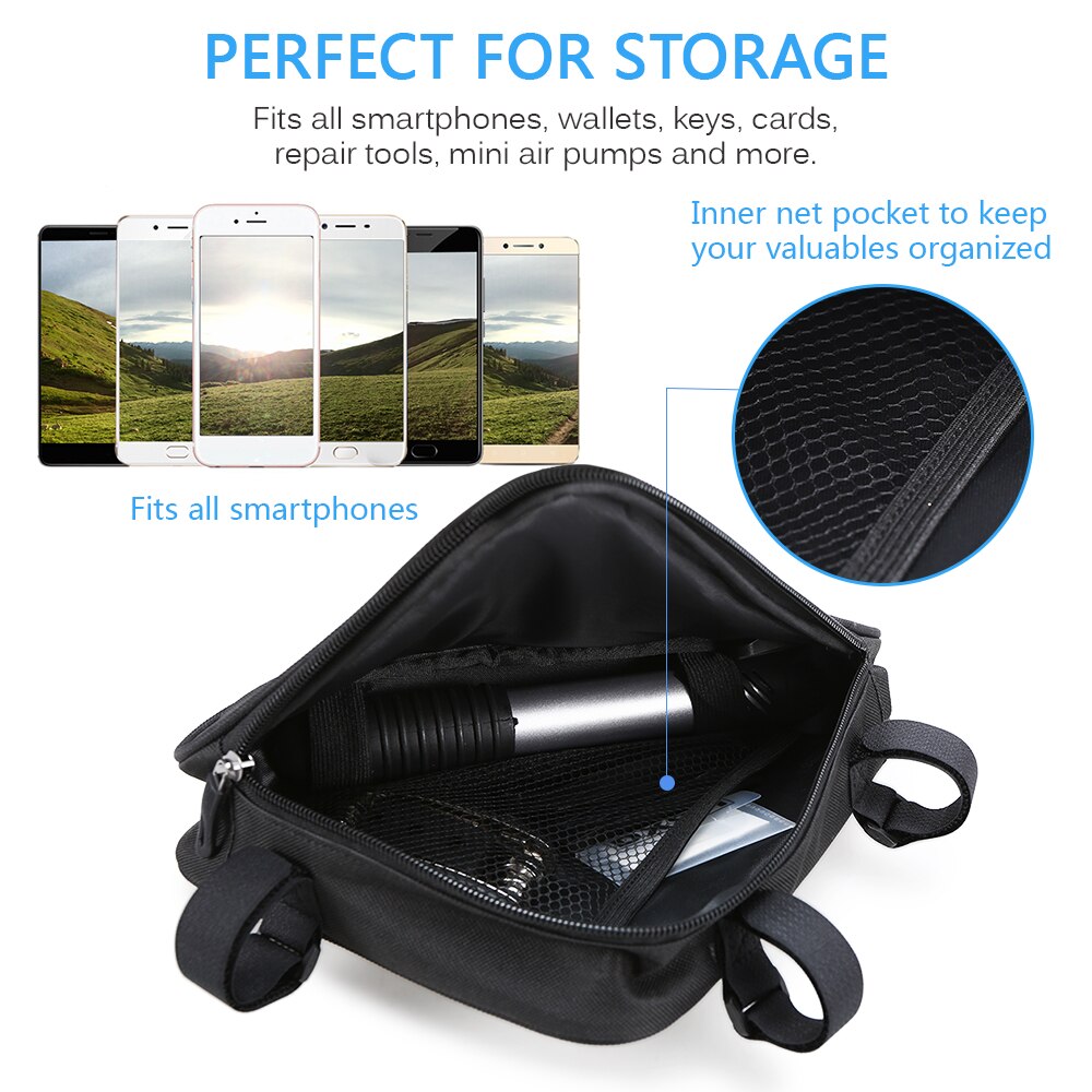 16-in-1 Multi Bike Bicycle Repair Tools Mini Pump Screwdriver Wrench Portable Cycling Repair Tool Set with Bike Triangle Bag