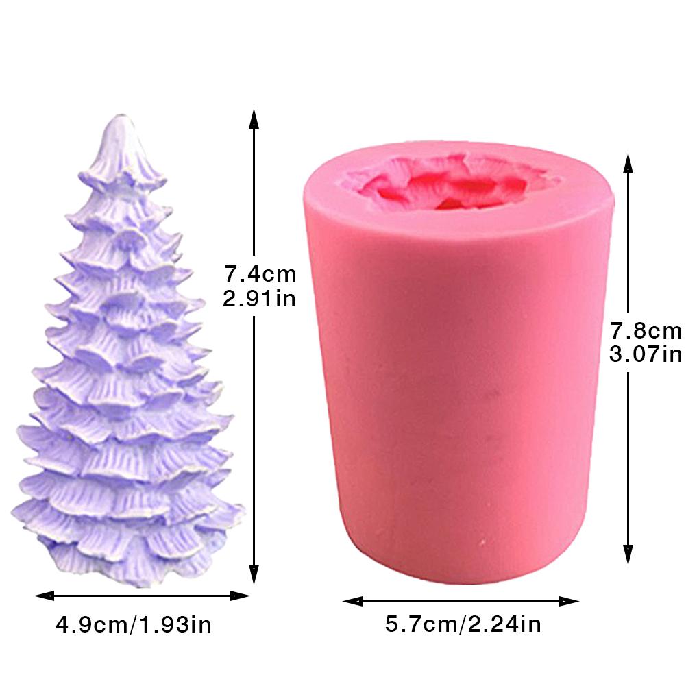Stampi per sapone per albero di natale 3D strumenti per decorare torte al cioccolato stampo in silicone per fondente da forno forma di stampo in silicone per sapone fatto a mano fai-da-te: A
