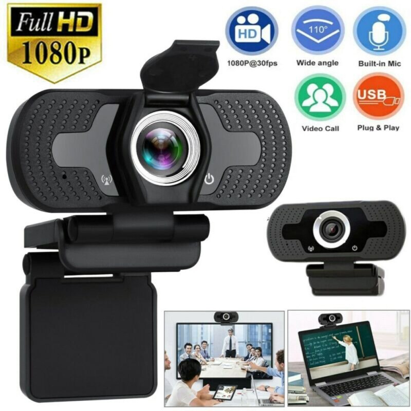 1080P Full HD USB Video Gamer Webcam For PC Desktop Laptop Web Camera With Microphone Camcorders