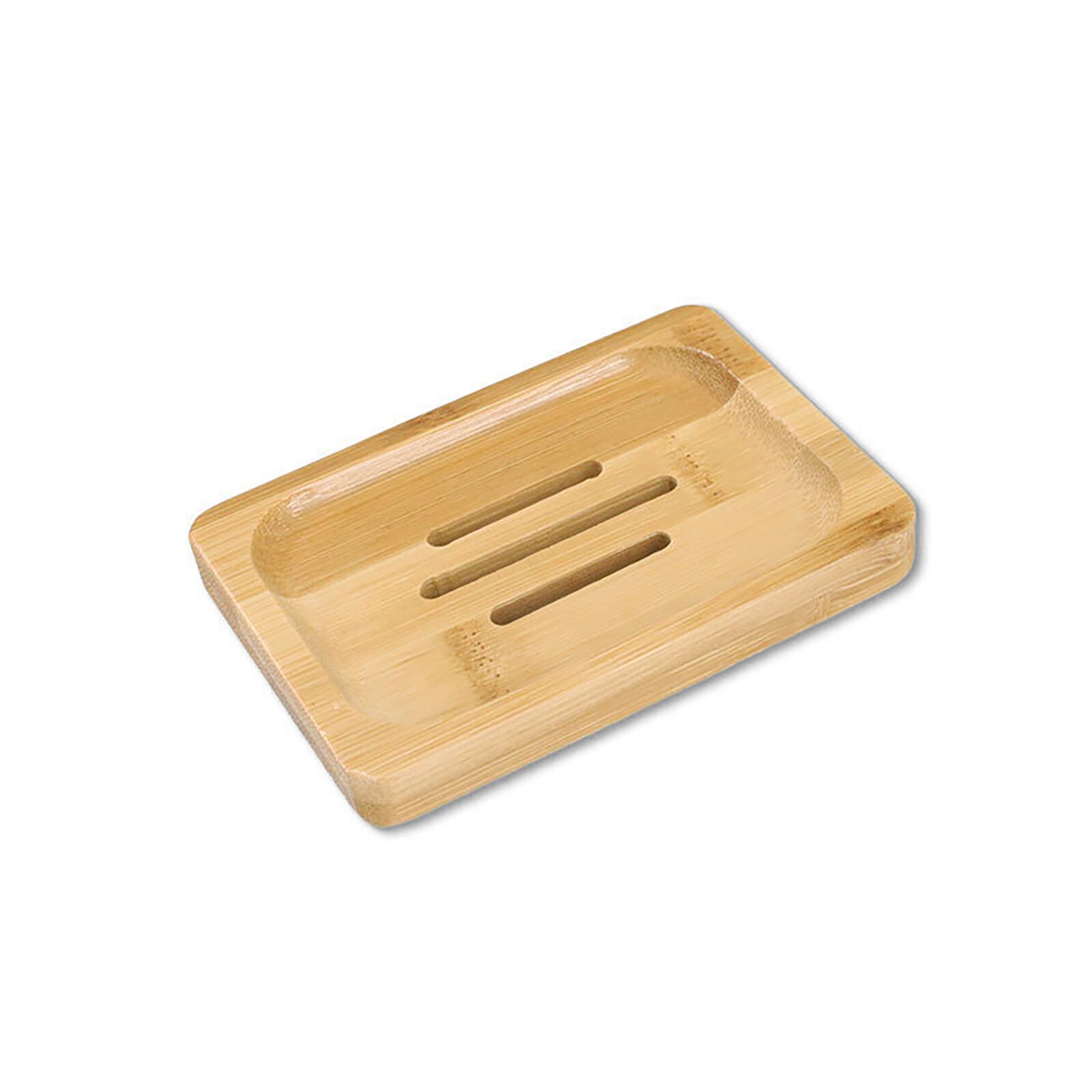 Wooden Natural Bamboo Soap Dishes Tray Holder Storage Soap Rack Plate Box Container Portable Bathroom Soap Dish Storage Box: D