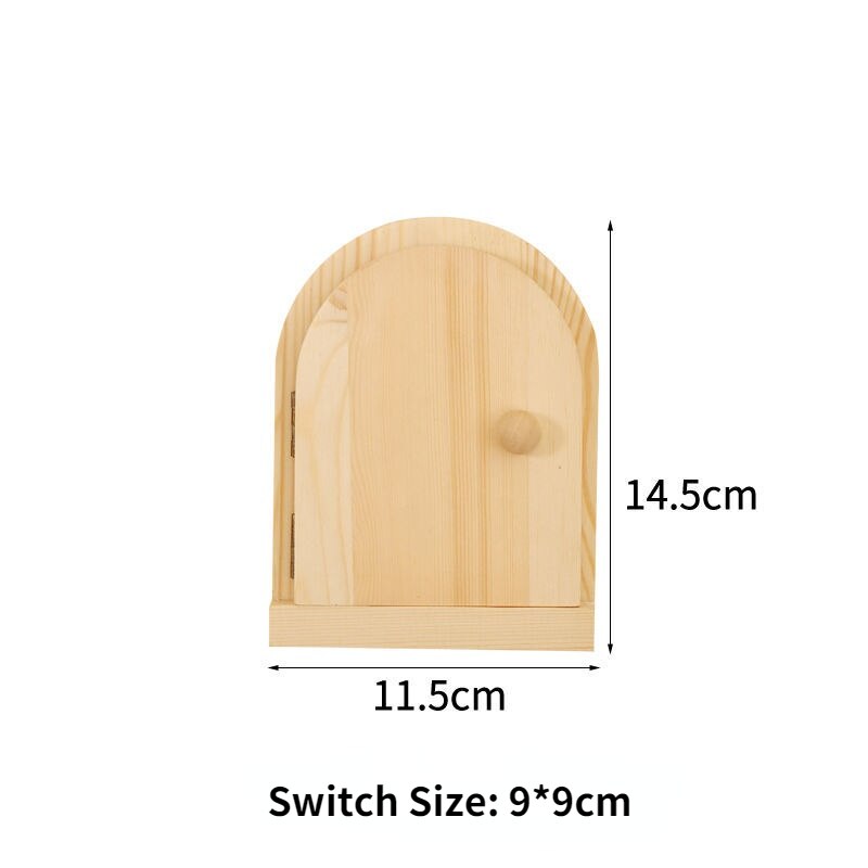 Wooden Switch Sticker Room Wall Stickers Decor Switch Stickers Room with Key Bracket Socket Panel Protection Cover: Switch Stickers A