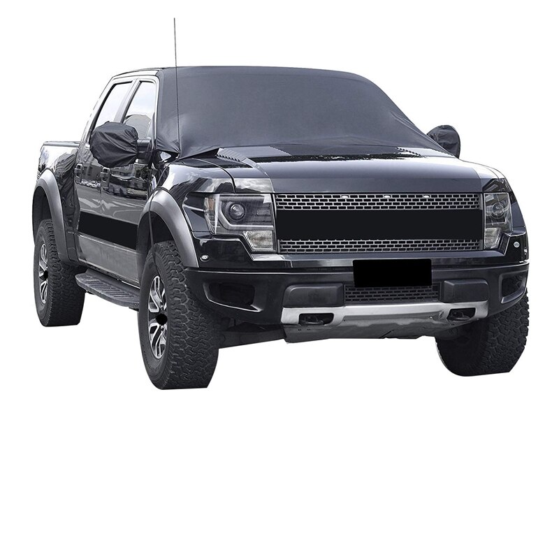 96 Inch X 57 Inch Car Windshield Snow Cover with Mirror Snow Covers for Protect Windshield and Mirror From Snow, Ice and Frost f: Default Title