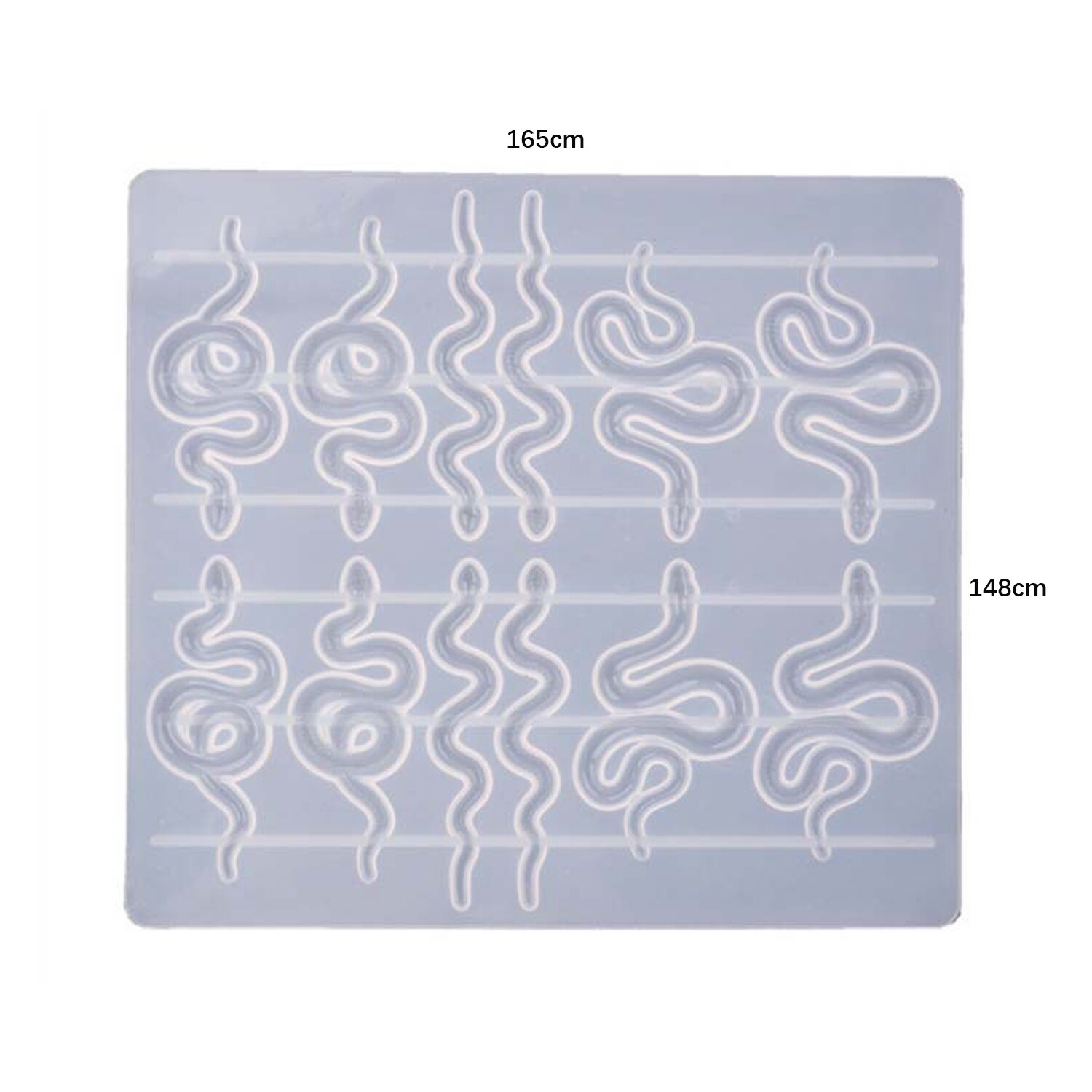 Molde de resina de silicona con forma de cabeza de serpiente para niñas, accesorios para llaveros, manualidades, de navidad