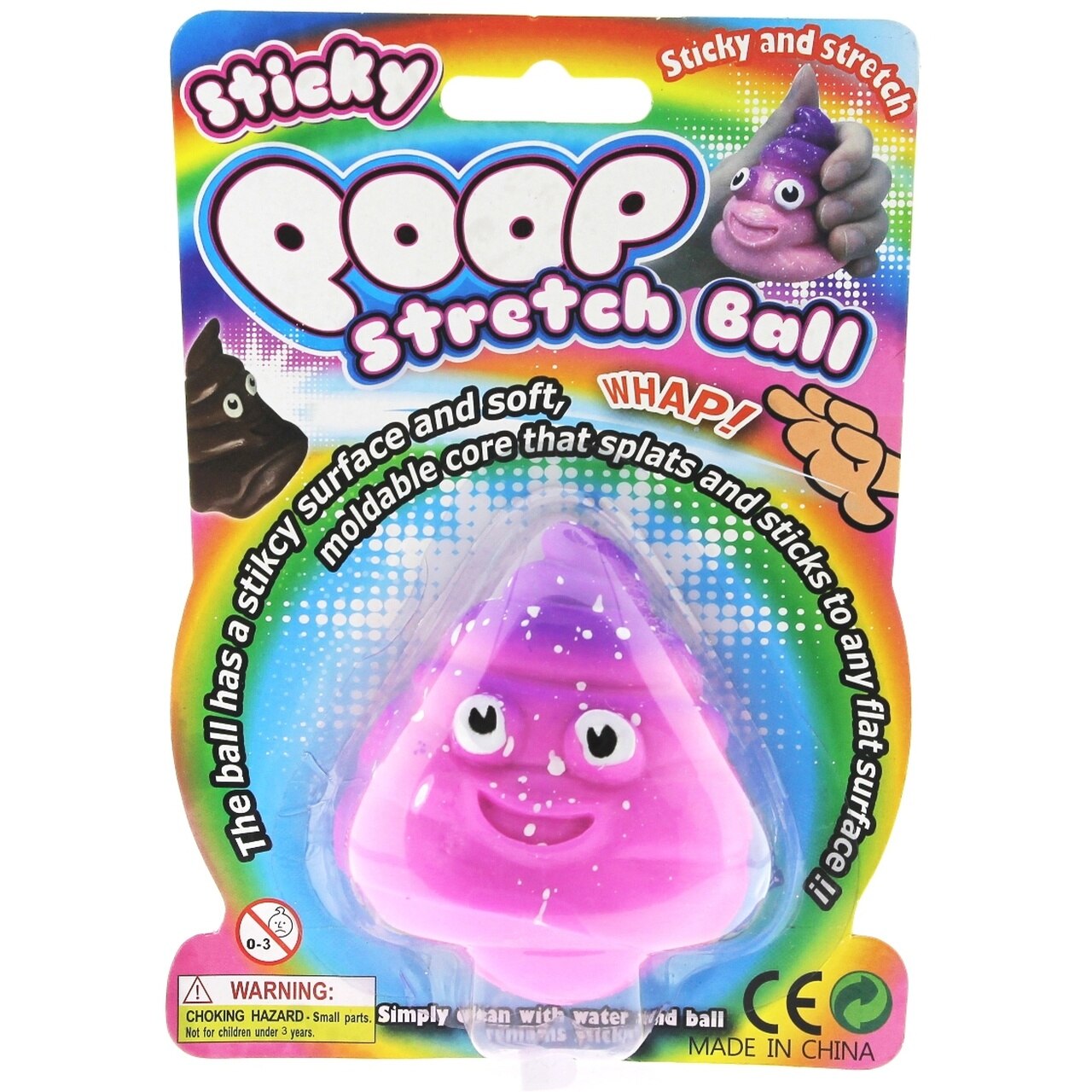 Squishy Stress Ball Pink Poop Slime