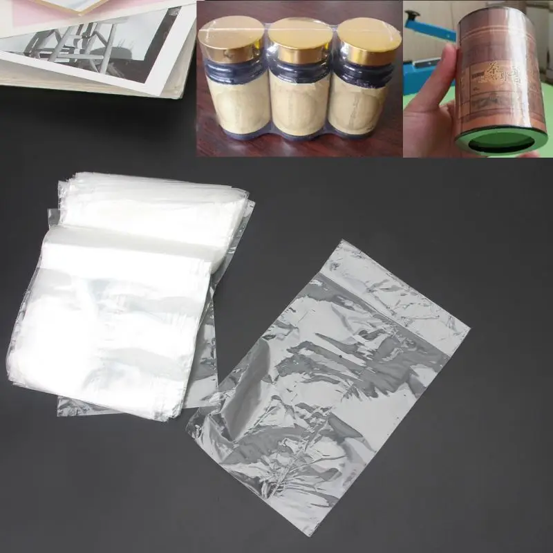 100 Stuks Krimpzakken Transparante Krimpfolie Zakken Heat Seal Film Tas voor Zeep Flessen Ambachten Potten Kleine 4x6