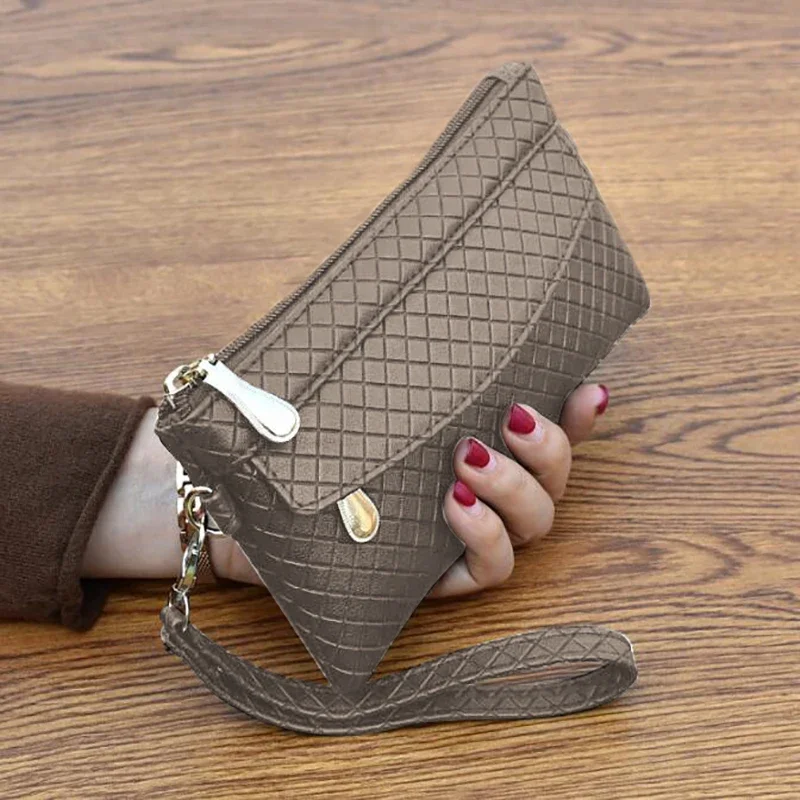 Coin Wallet Women PU Leather Card Holders Clutch Women's Purse Phone Wallet Female Case Phone Pocket Women's Wallet