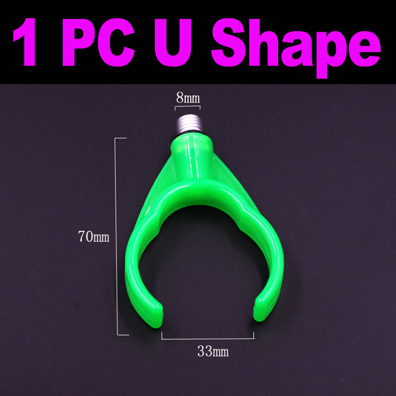 2pcs Carp Fishing Rod Rest Gripper Fishing Rod Holder Fish Pole Bracket Heads Fishing Tool Support Stand Head Fishing Accessory: 1pc U shape