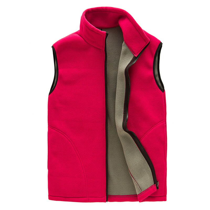 PEVSN Men Winter Fleece Vest Male Thick Warm Waistcoat Outwear Casual Thermal Soft Vests Mens Windproof Sleeveless Jacket,YA720