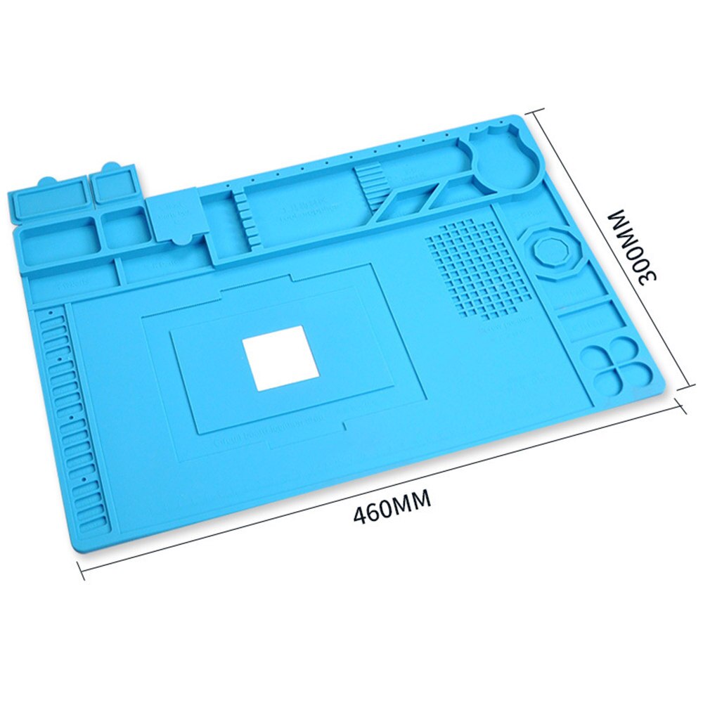 High-density Silicone PCB BGA Heat Insulation Silicone Soldering Pad Mobile Cell Phone Repair Maintenance Platform Desk Mat