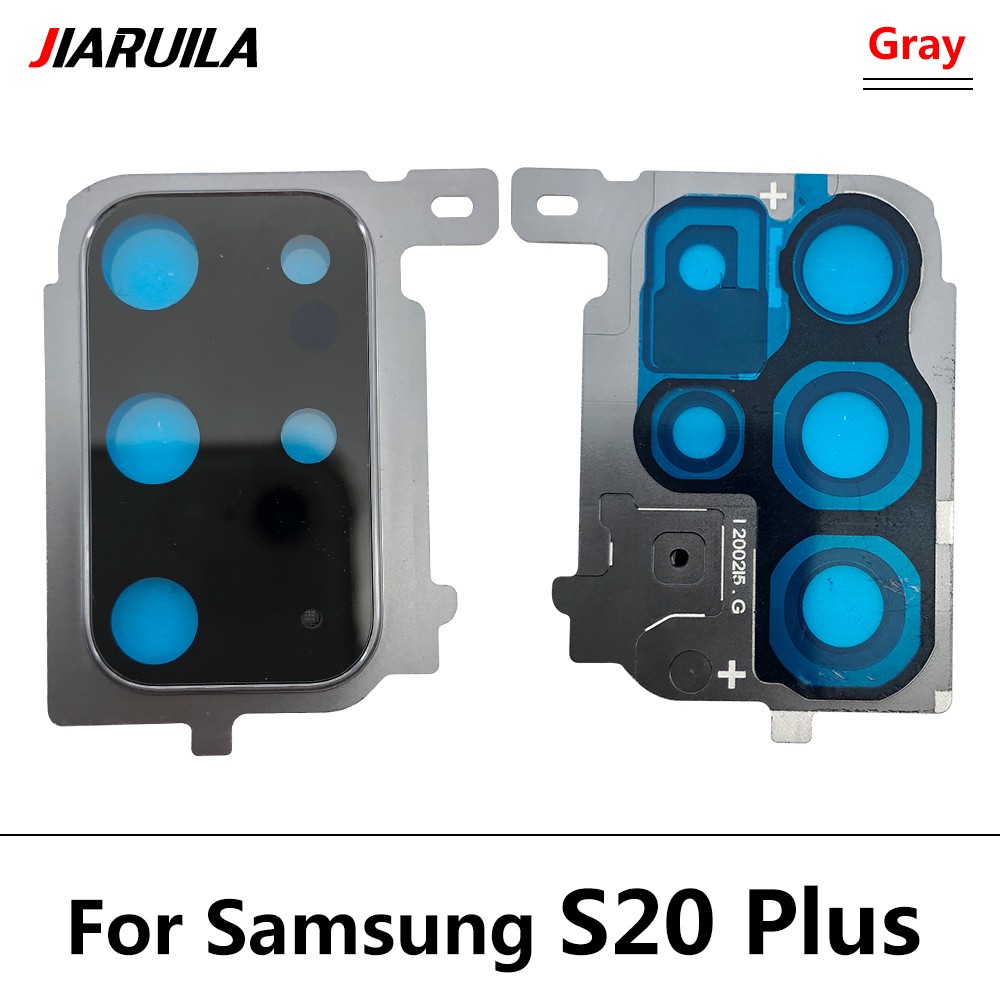 Neue Für Samsung S20 Ultra S20 Fe S20 Plus S20 Reparatur Ersetzen Zurück Kamera Glas Objektiv Abdeckung mit Rahmen Halfter Ersatz Teil: Gelb