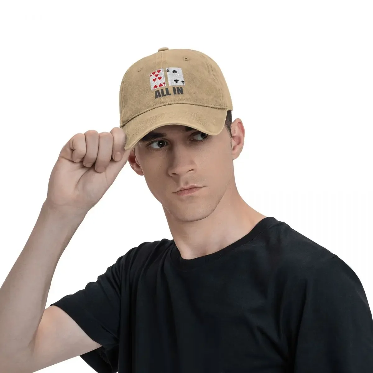 Poker Baseball Cap Alles in 7 2 Heren Trucker Hat Zomer Retro Gym Zonbestendige Baseball Caps