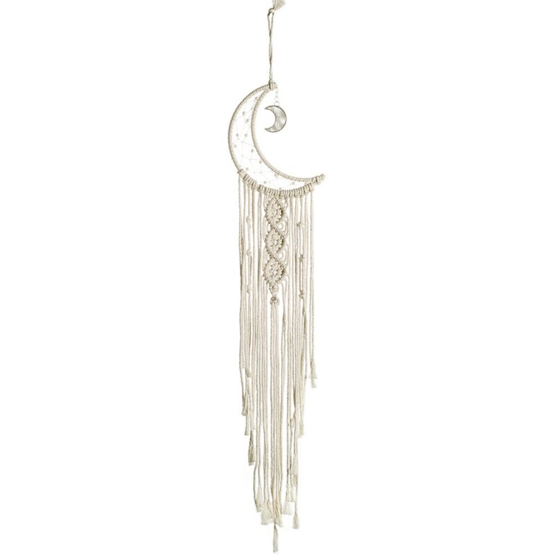 Boho stil dekorativ bomull vävd macrame vägghängande gobeläng för sovrum vardagsrum barnkammare för heminredning: F