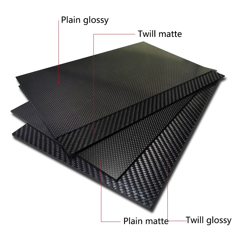 400x500mm Fabrik direkt Voll 3K carbon Platte blatt Board panel 40x50cm dicke 1 1,5 2 2,5 3 3,5 4 mm
