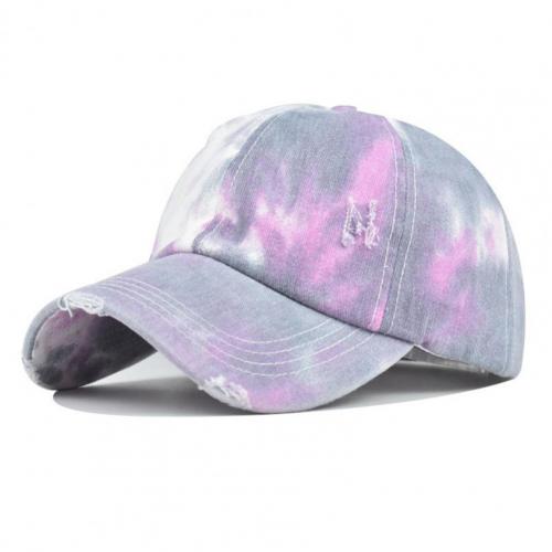 Hats Tie-Dye Style Ventilate Cotton Candy Color Baseball Cap for: Style 2