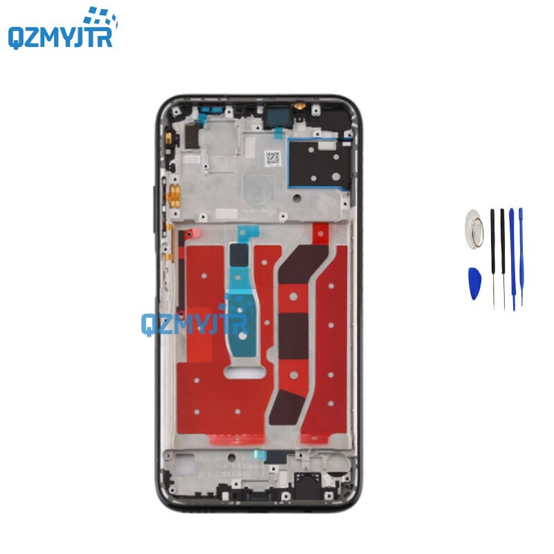 6.4&quot; For Huawei P40 Lite LCD Housing Front Bezel Middle Frame Holder+Battery Cover Back Cover For Huawei Nova 7i: middle frame pink