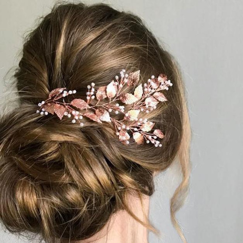 Accessoires de cheveux de mariage peignes de cheveux en cristal simulé perle bijoux de cheveux à la main femmes ornements de cheveux coiffes pour mariée