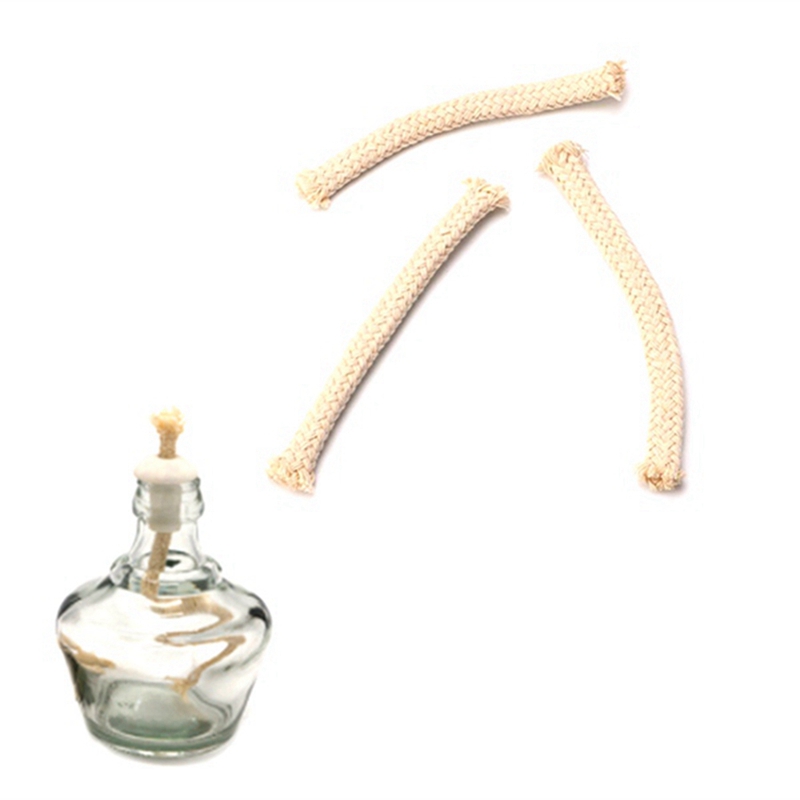 100Pcs Cotton Wick Burner for Lamp Torch Oil Wine Bottle Coffee Pot Siphon Pot Wicks Burner