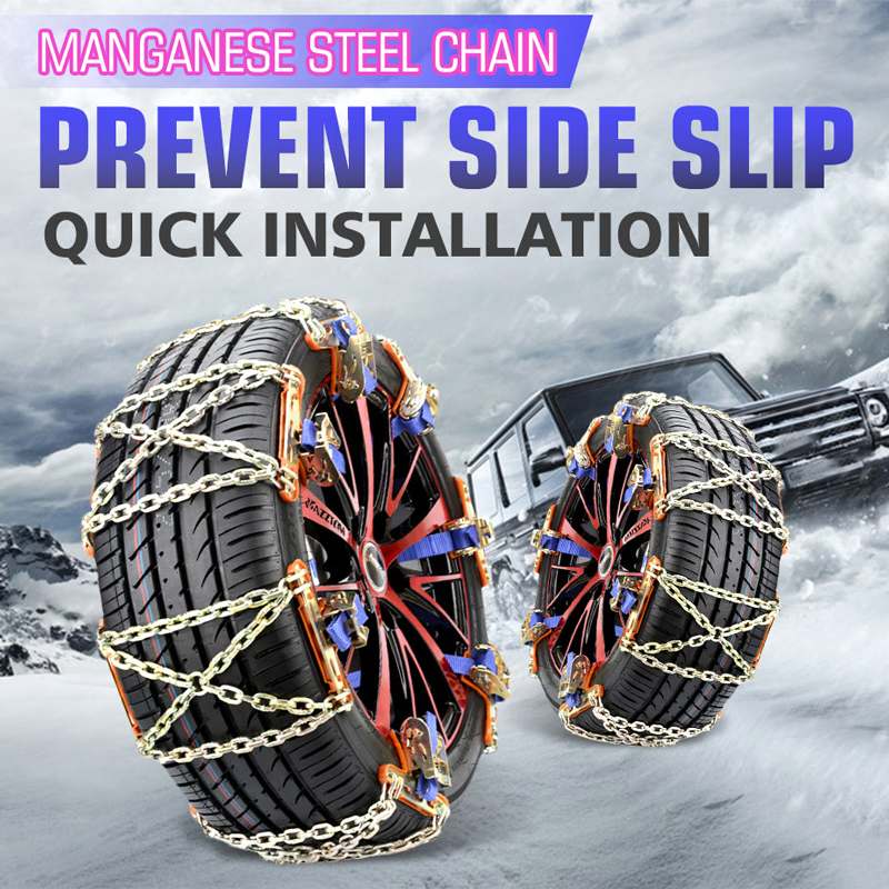 Universal steel truck wheel tire ice snow ice chain belt winter skid off-road vehicle wheel chain mud road safety and safety