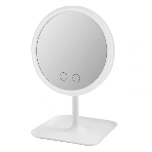 USB Adjustable Rechargeable LED Fill Light Makeup Mirror Dressing Table Lamp: White Three Colors