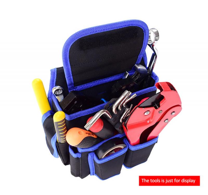 Heavy Duty Tool Pouch with Adjustable Belt Electrician Waist Tool Bag Tool Pouch Drill Hammer Storage Waist Pocket Bag Carpenter