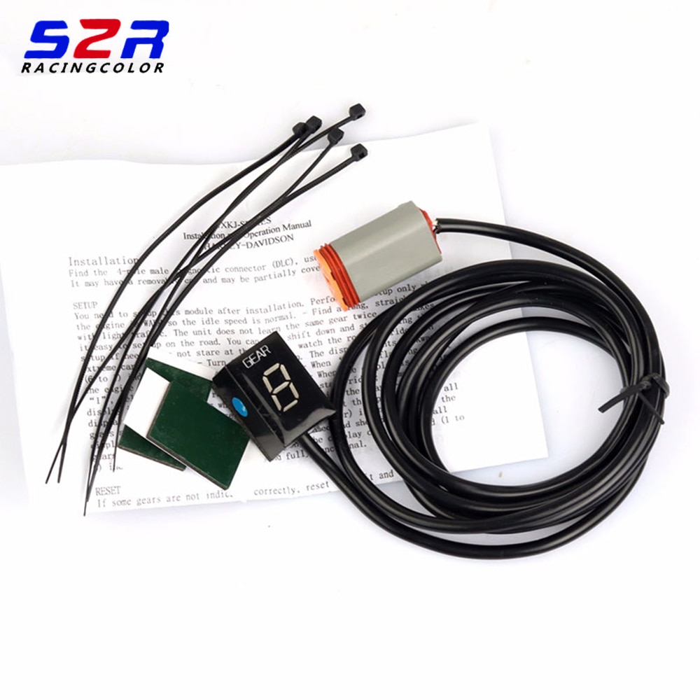 motorcycle Ecu Plug Mount Digital Gear Display modified universal gear gauge Gear display led digital display for Harley Davies