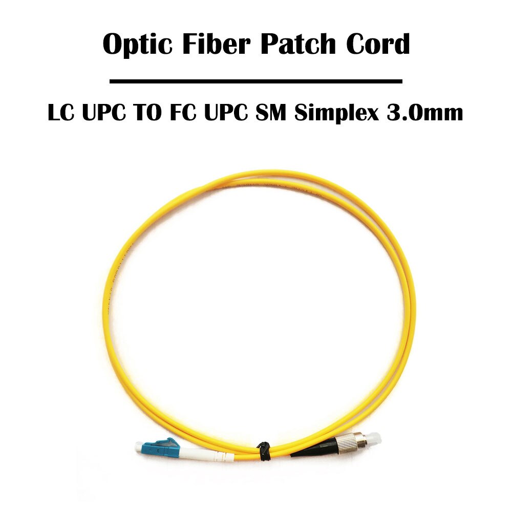 30 Pieces 5 Meter LC TO FC Fiber Patch Cord UPC/APC Single Mode SM Multi Mode MM Simplex 3.0mm FTTH Ethernet Networking