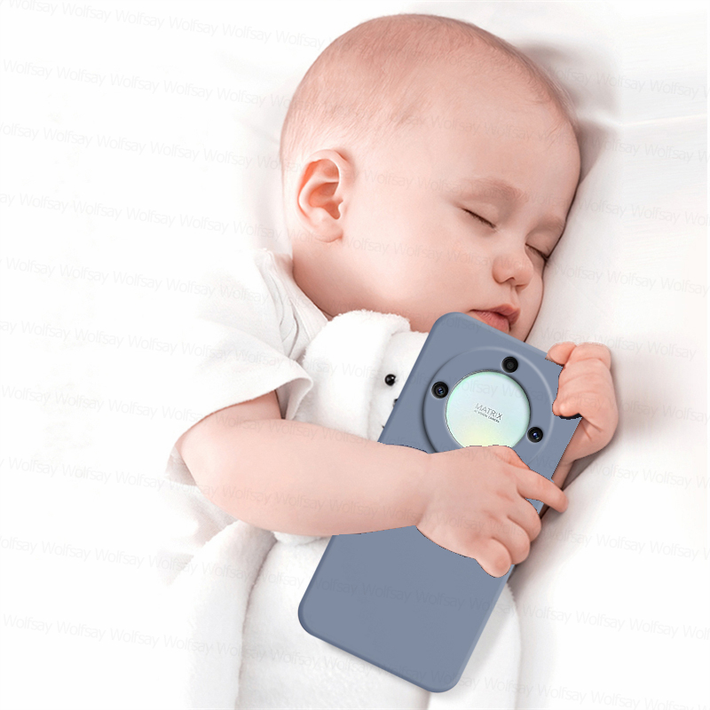 Hoesje voor honor magic 5 5 , schokbestendige hoes van vloeibaar siliconen tpu voor de achterkant van de telefoon, honor magic 5 lite