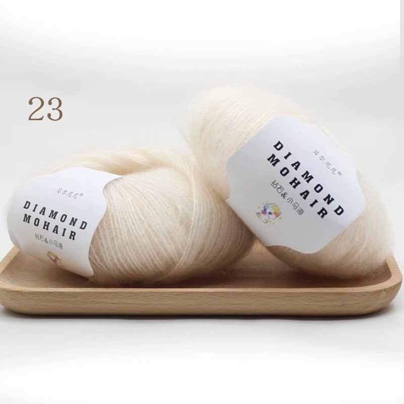 Wolle 260M/0,9MM Garn Baby Weichfaden Schal Schal Gestrickt Lot 1ply Häkeln 25g/Knäuel Mohair Kaschmir Seide Stricken